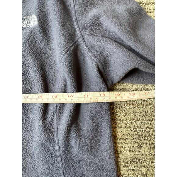 Women's North Face Quarter Zip Fleece. Size XL.   Grey Blue color - Picture 7 of 8